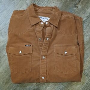 Poncho Corduroy Pearl Snap